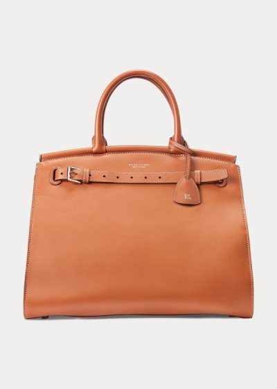 Bolsos De Mano Ralph Lauren Mujer Dorados - Calfskin Large RL50 - PGEIZ0215